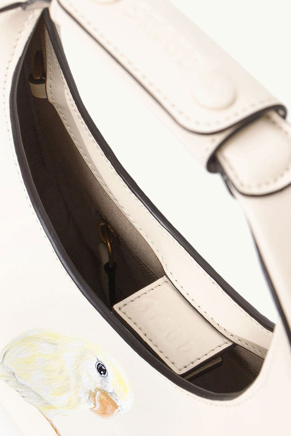 Staud CUSTOM MINI MOON BAG CREAM