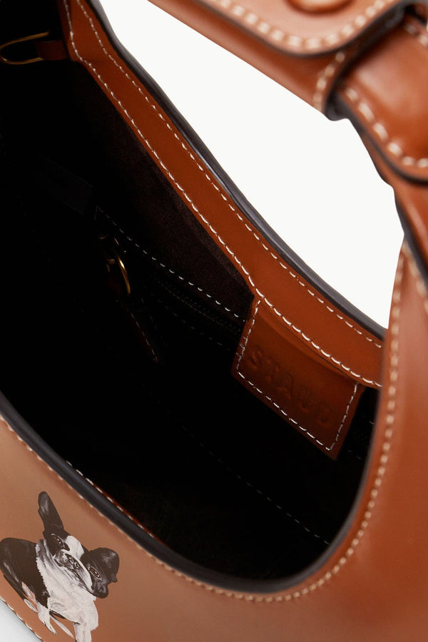 Staud CUSTOM MINI MOON BAG TAN