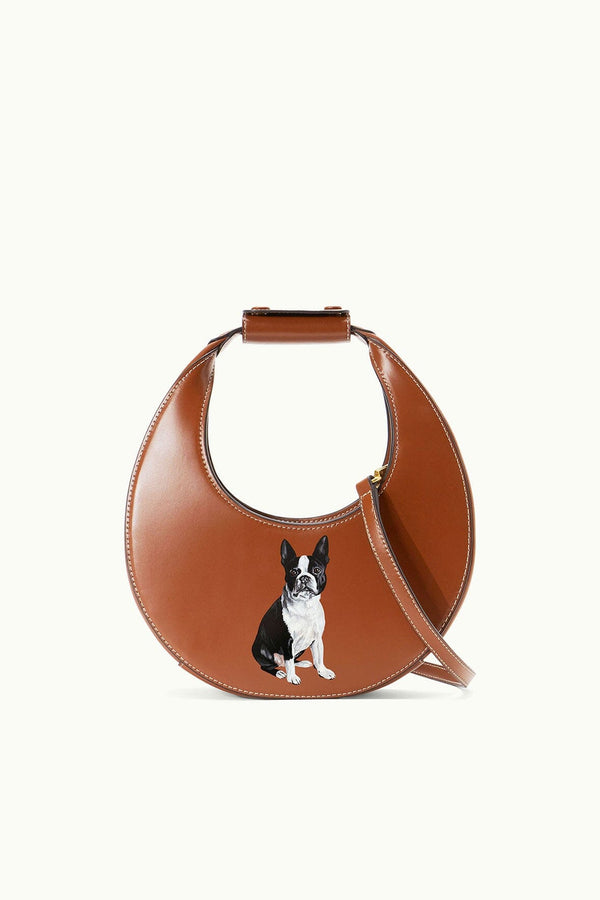staud CUSTOM MINI MOON BAG TAN