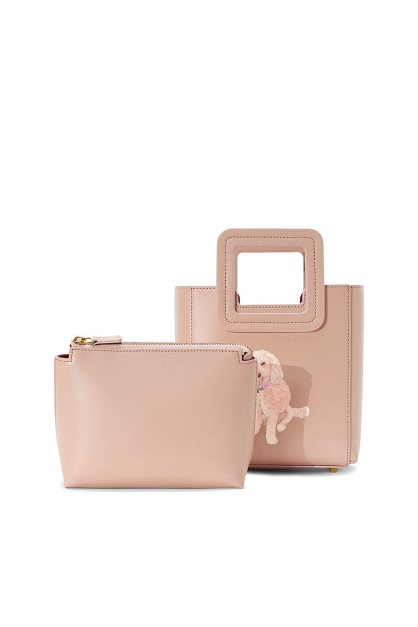 Staud CUSTOM MINI SHIRLEY LEATHER BAG BLUSH
