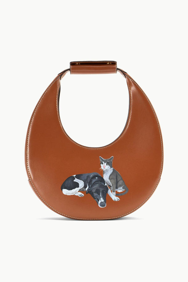Staud CUSTOM MOON BAG TAN