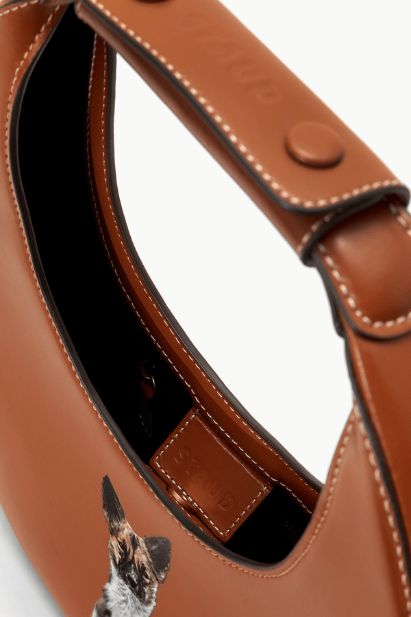 Staud CUSTOM MOON BAG TAN