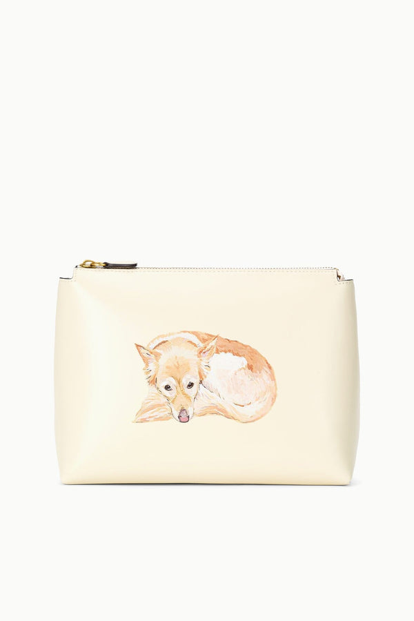 staud CUSTOM SHIRLEY POUCH CREAM