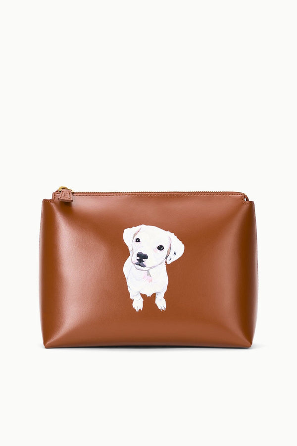 staud CUSTOM SHIRLEY POUCH TAN