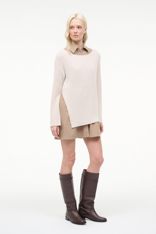 Staud DANE DRESS BARLEY IVORY