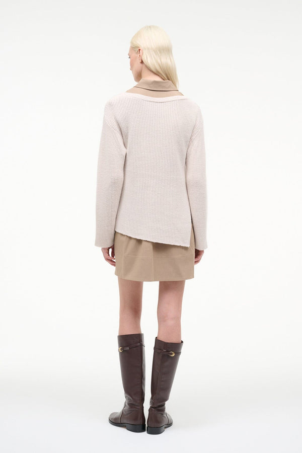 Staud DANE DRESS BARLEY IVORY