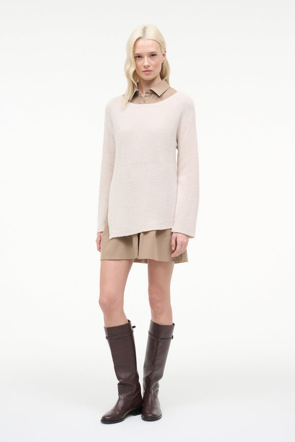 staud DANE DRESS BARLEY IVORY