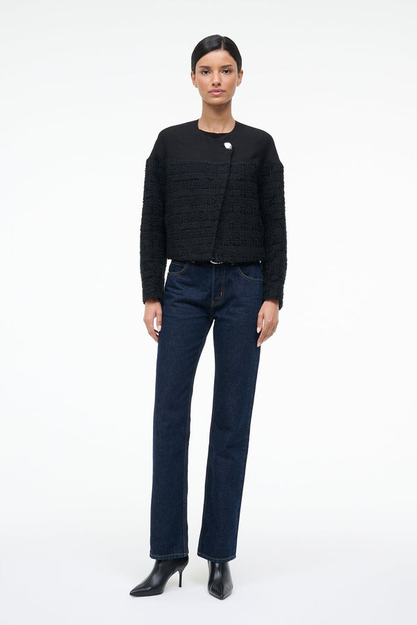 staud DYLAN JACKET BLACK