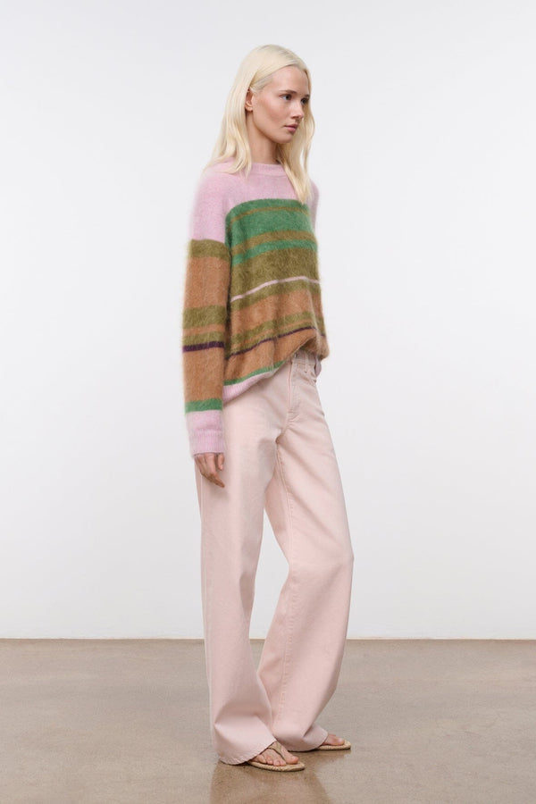 Staud EASTON CASHMERE SWEATER PIXEL