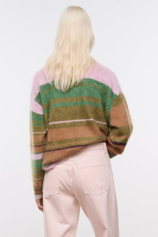 Staud EASTON CASHMERE SWEATER PIXEL