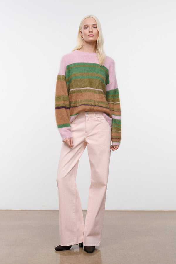 Staud EASTON CASHMERE SWEATER PIXEL