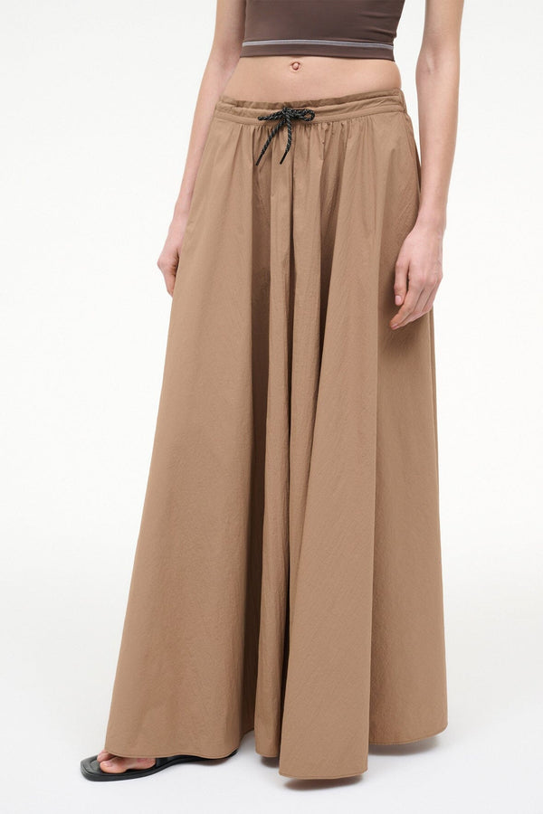 Staud EDEN MAXI SKIRT DESERT