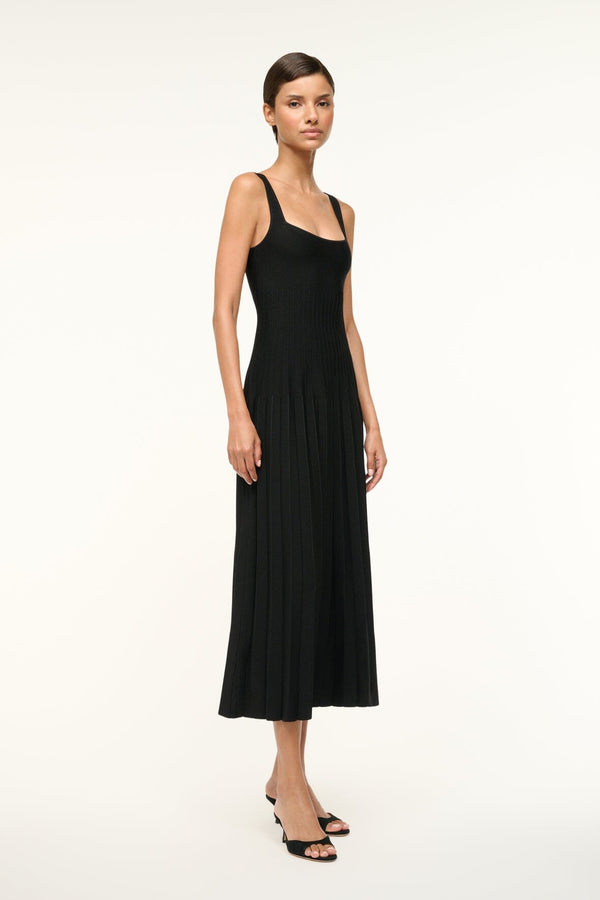 Staud ELLISON DRESS BLACK