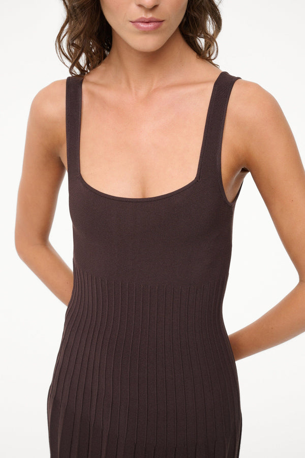 Staud ELLISON DRESS EARTH