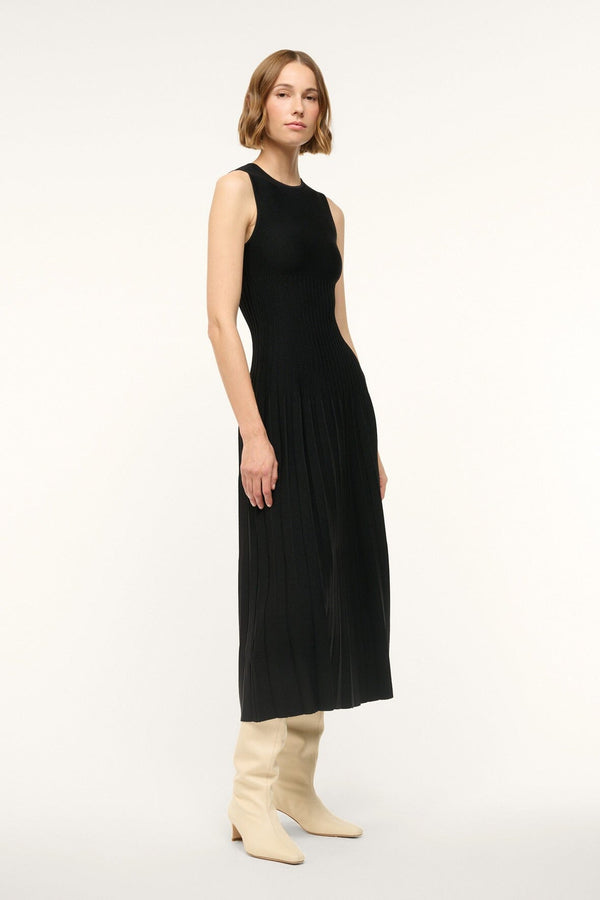 Staud ELYSE DRESS BLACK