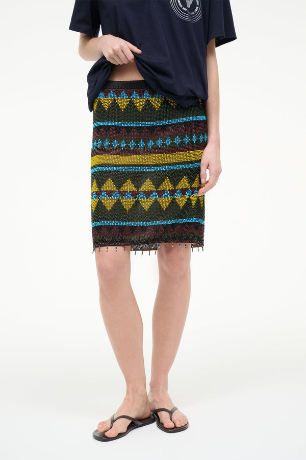 Staud EMMY SKIRT HAPPY SACK BEADING