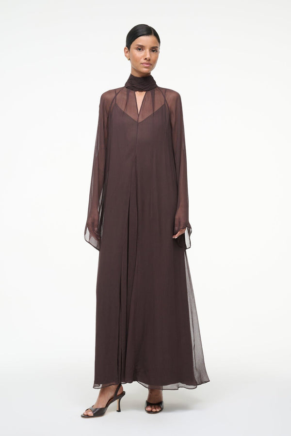 Staud ESTHER MAXI DRESS EARTH