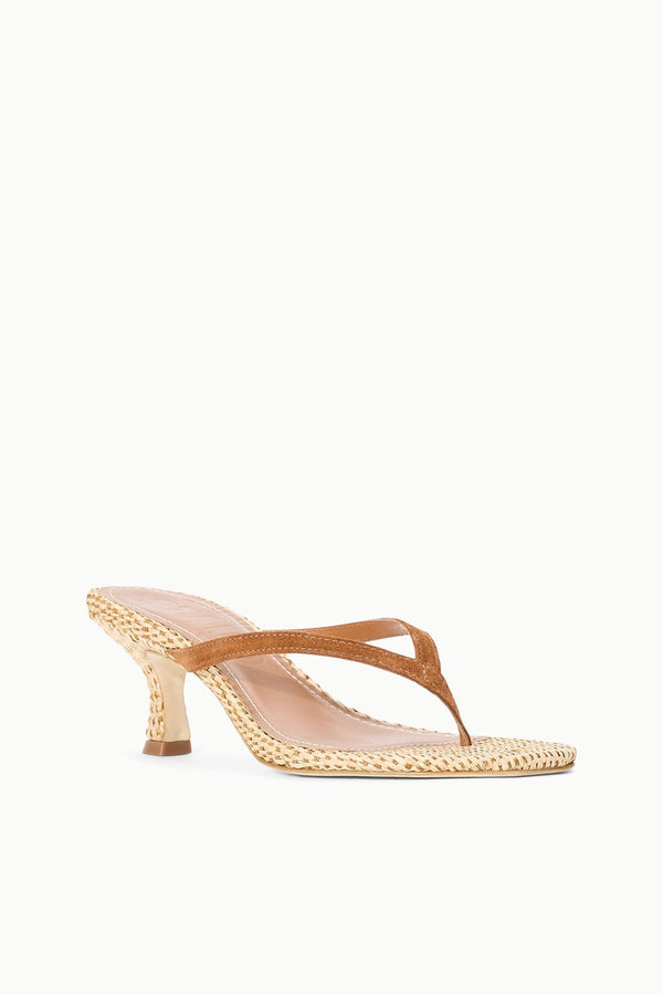 Staud FREJA KITTEN HEEL TABAC NATURAL