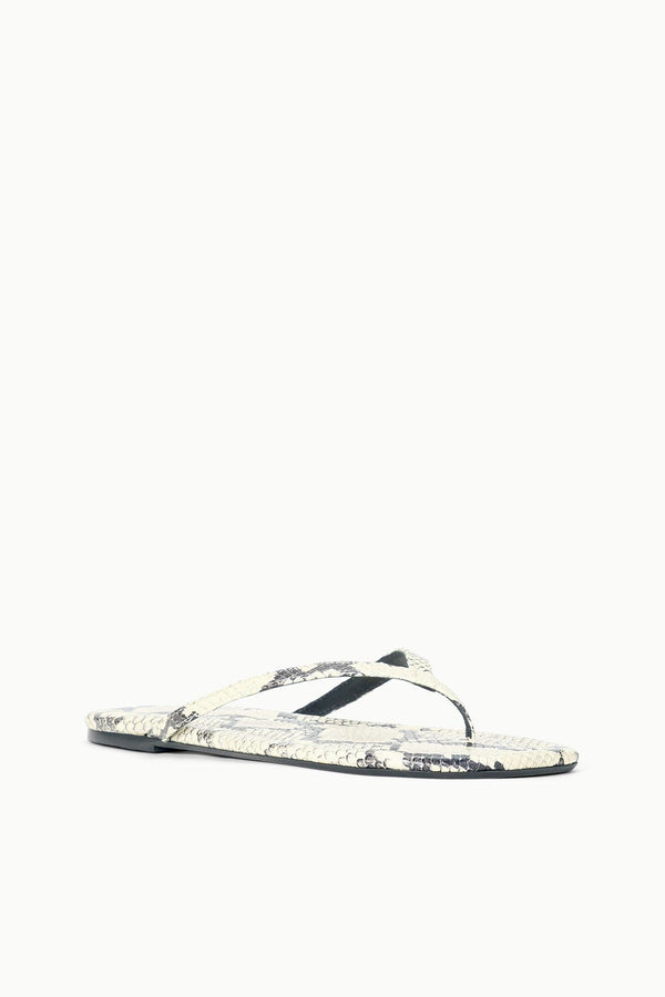 Staud FREJA THONG WHITE SNAKE