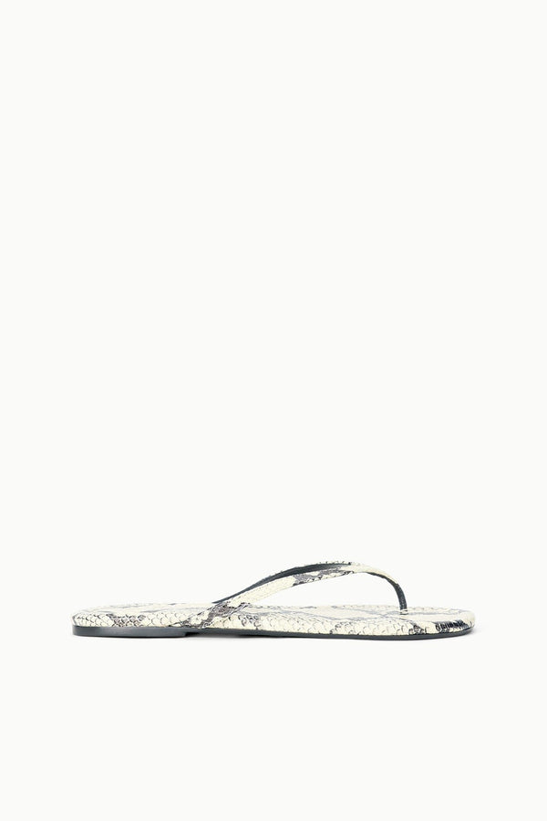 staud FREJA THONG WHITE SNAKE