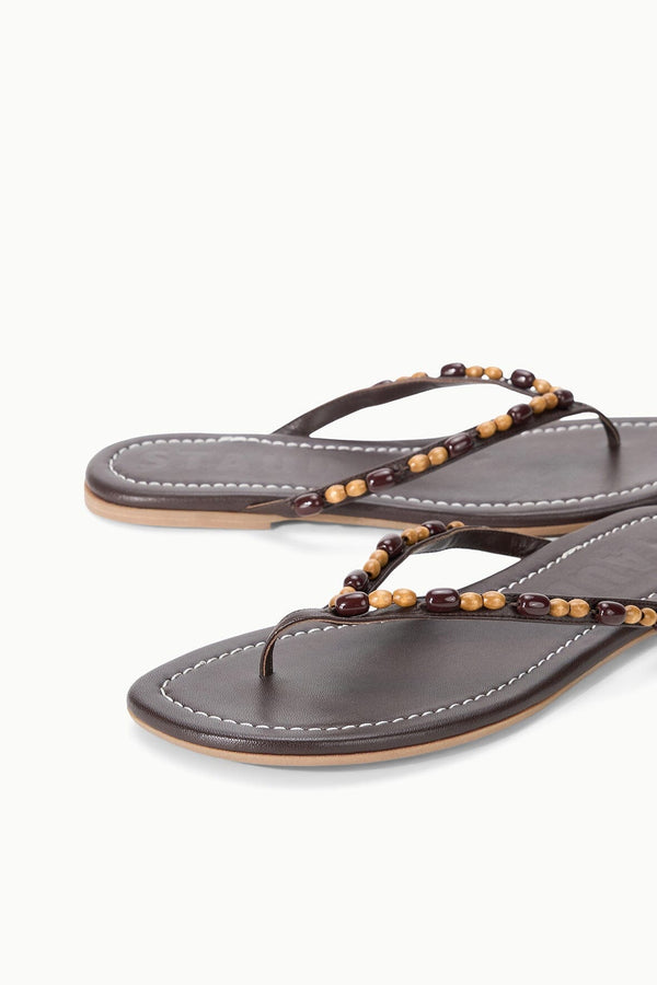 Staud FREJA THONG WOOD BEADS