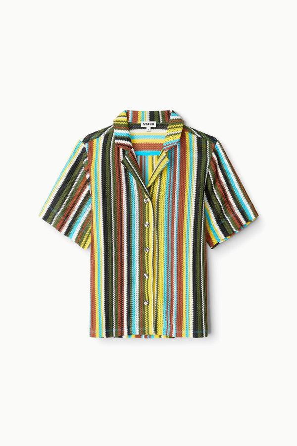 Staud GABI SHIRT SKATE STRIPE