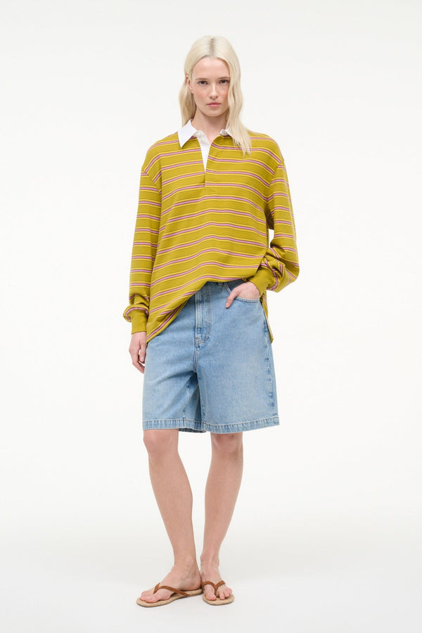 staud GAVIN SHIRT BAJA STRIPE