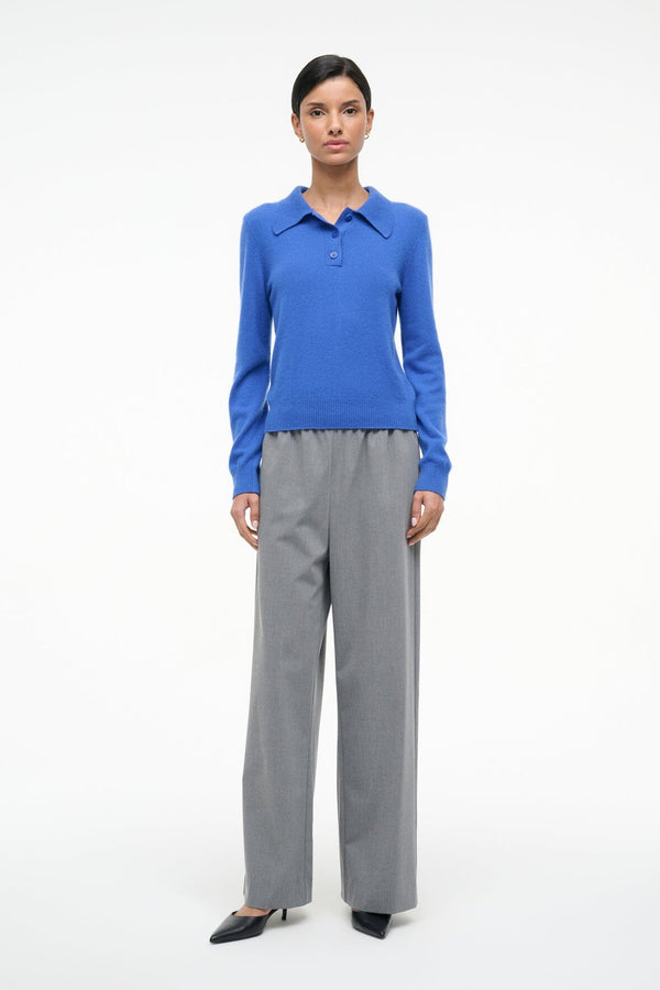 Staud GEMMA CASHMERE SWEATER SAPPHIRE