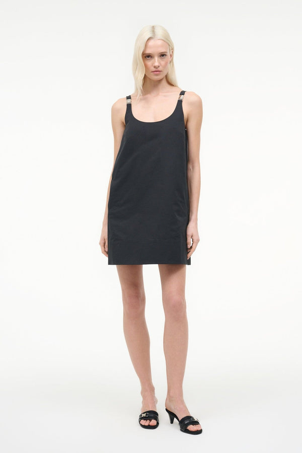 staud GLADE DRESS BLACK