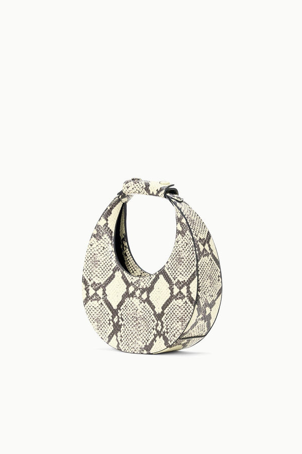 Staud GOODNIGHT MOON BAG WHITE SNAKE