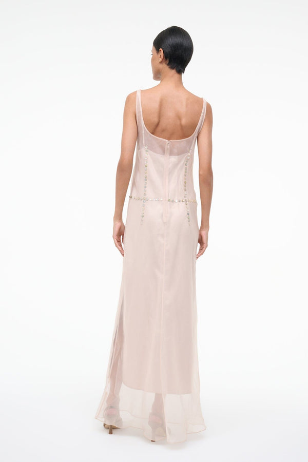 Staud GRETA SILK DRESS FAWN