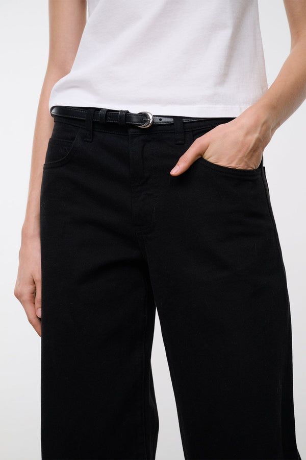Staud GUS RELAXED JEAN BLACK