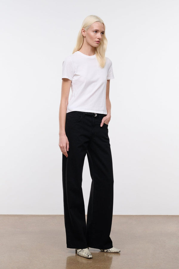 staud GUS RELAXED JEAN BLACK