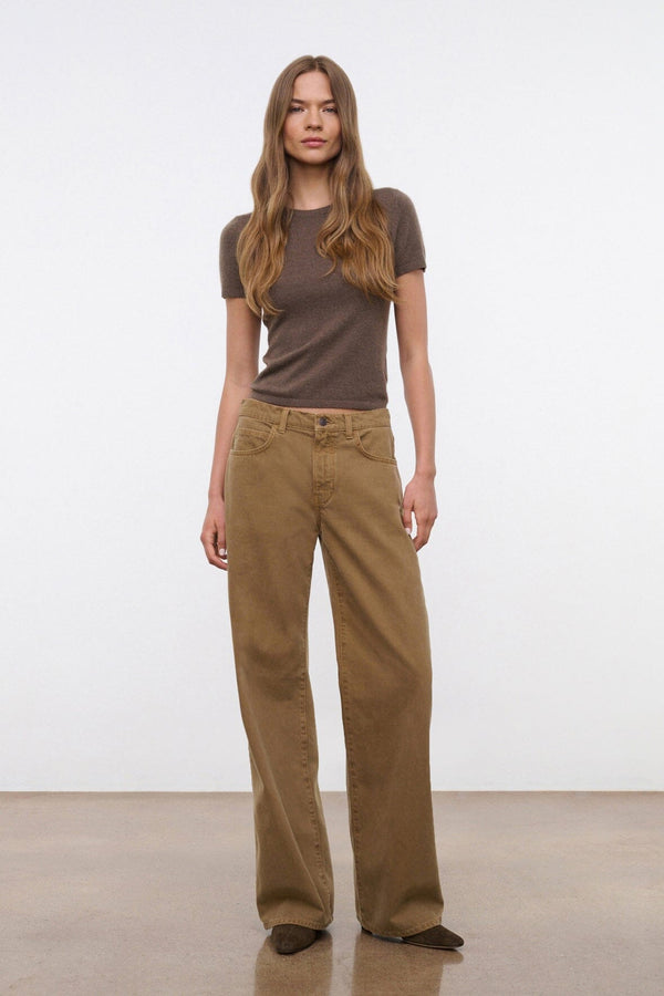 staud GUS RELAXED JEAN PORTOBELLO