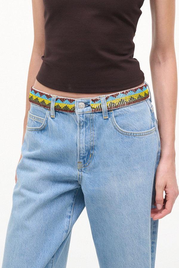 Staud GUS RELAXED JEAN SURFER BEADED