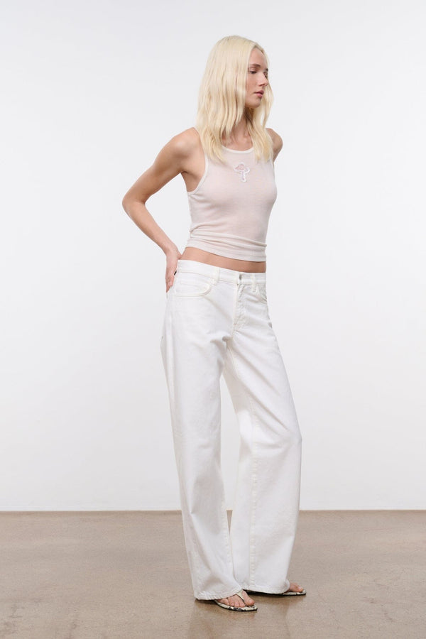 Staud GUS RELAXED JEAN WHITE