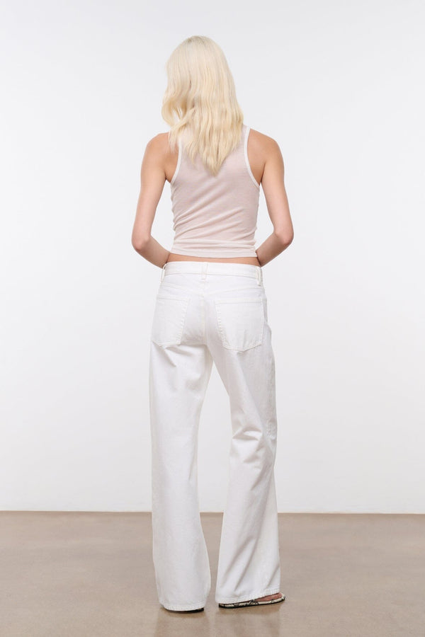 Staud GUS RELAXED JEAN WHITE