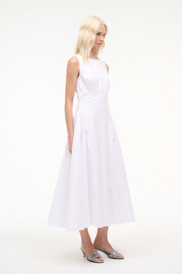 Staud GWEN DRESS WHITE