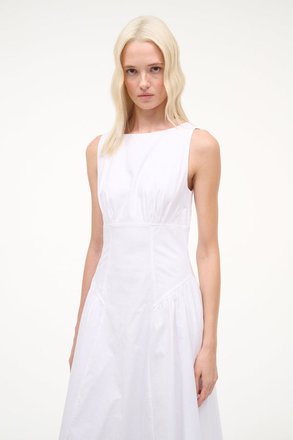 Staud GWEN DRESS WHITE