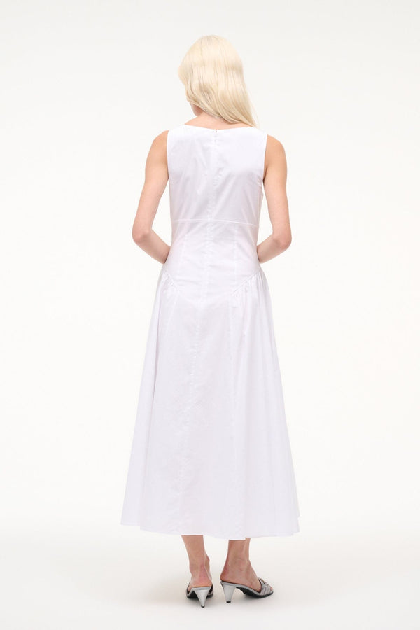Staud GWEN DRESS WHITE