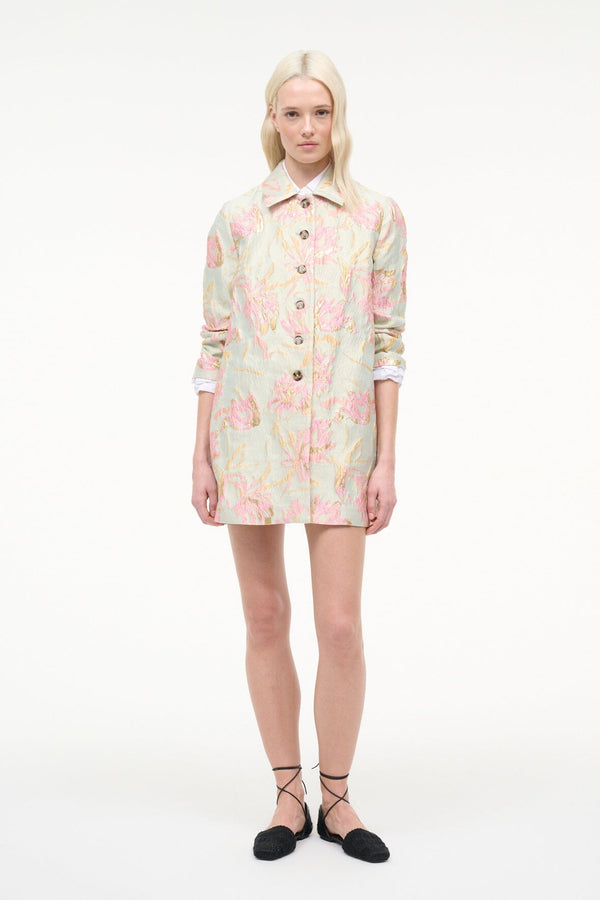 staud HALTON JACKET BOTANICA ALOE