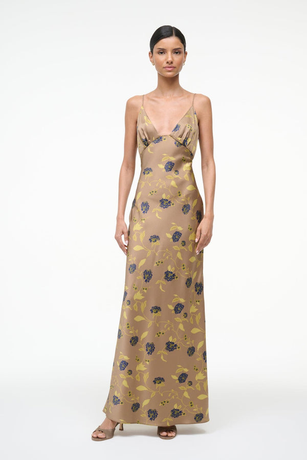 Staud HANK SILK DRESS VINTAGE FLORAL