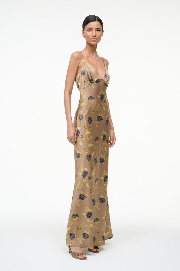 Staud HANK SILK DRESS VINTAGE FLORAL