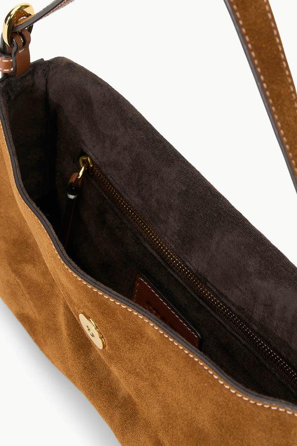 Staud HARLOW BAG TAN SUEDE