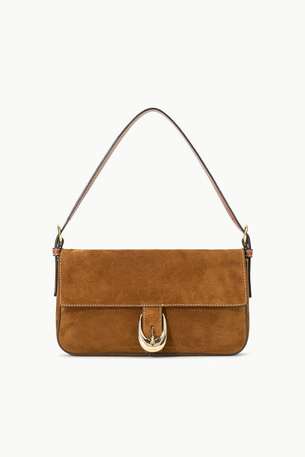 staud HARLOW BAG TAN SUEDE