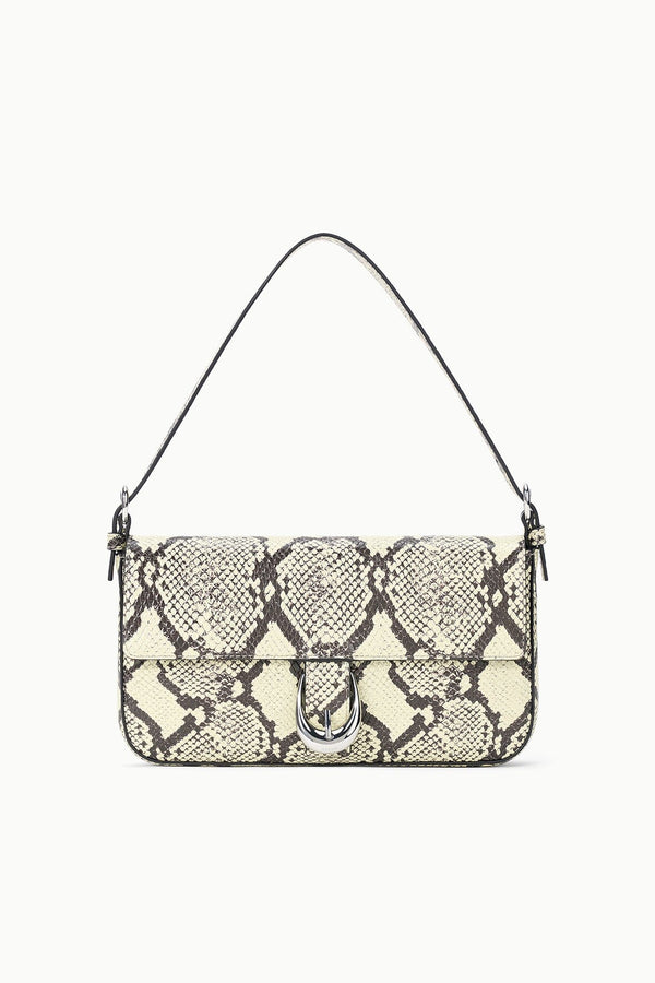 staud HARLOW BAG WHITE SNAKE