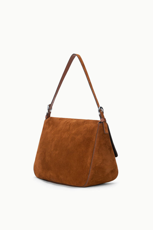 Staud HARLOW MEDIUM BAG TABAC SUEDE