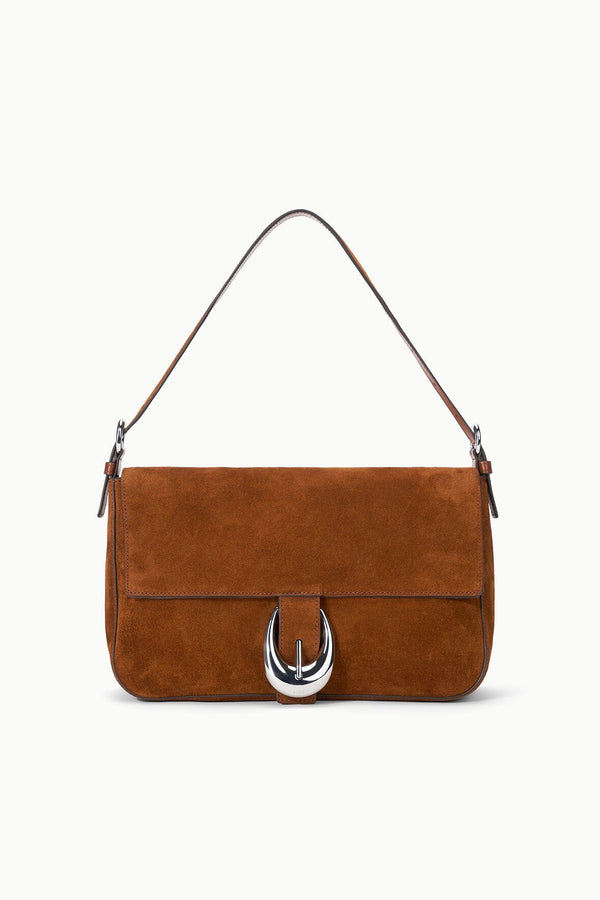staud HARLOW MEDIUM BAG TABAC SUEDE