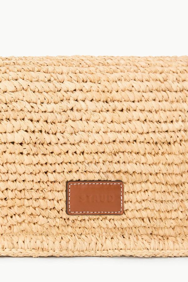 Staud HARLOW RAFFIA BAG NATURAL TAN