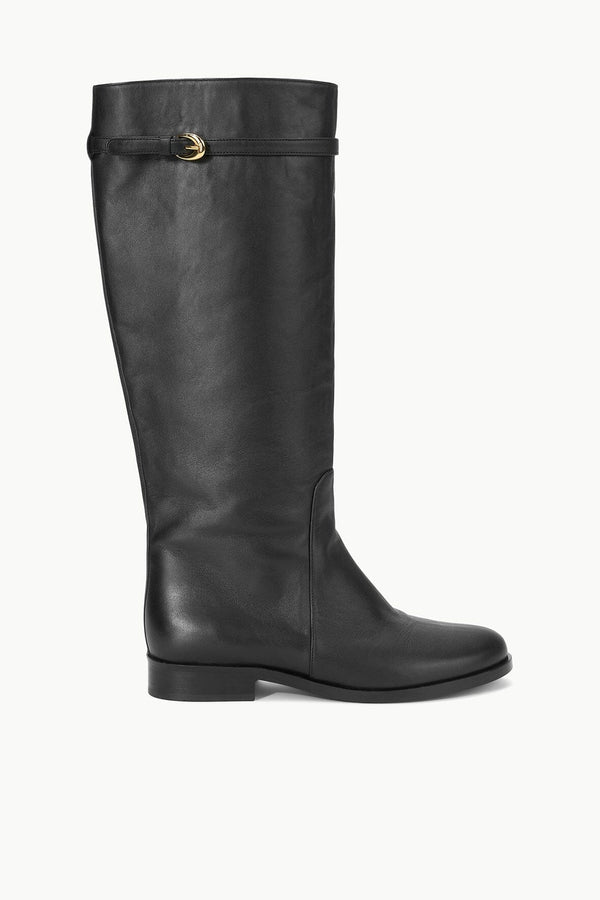 staud HARLOW RIDING BOOT BLACK